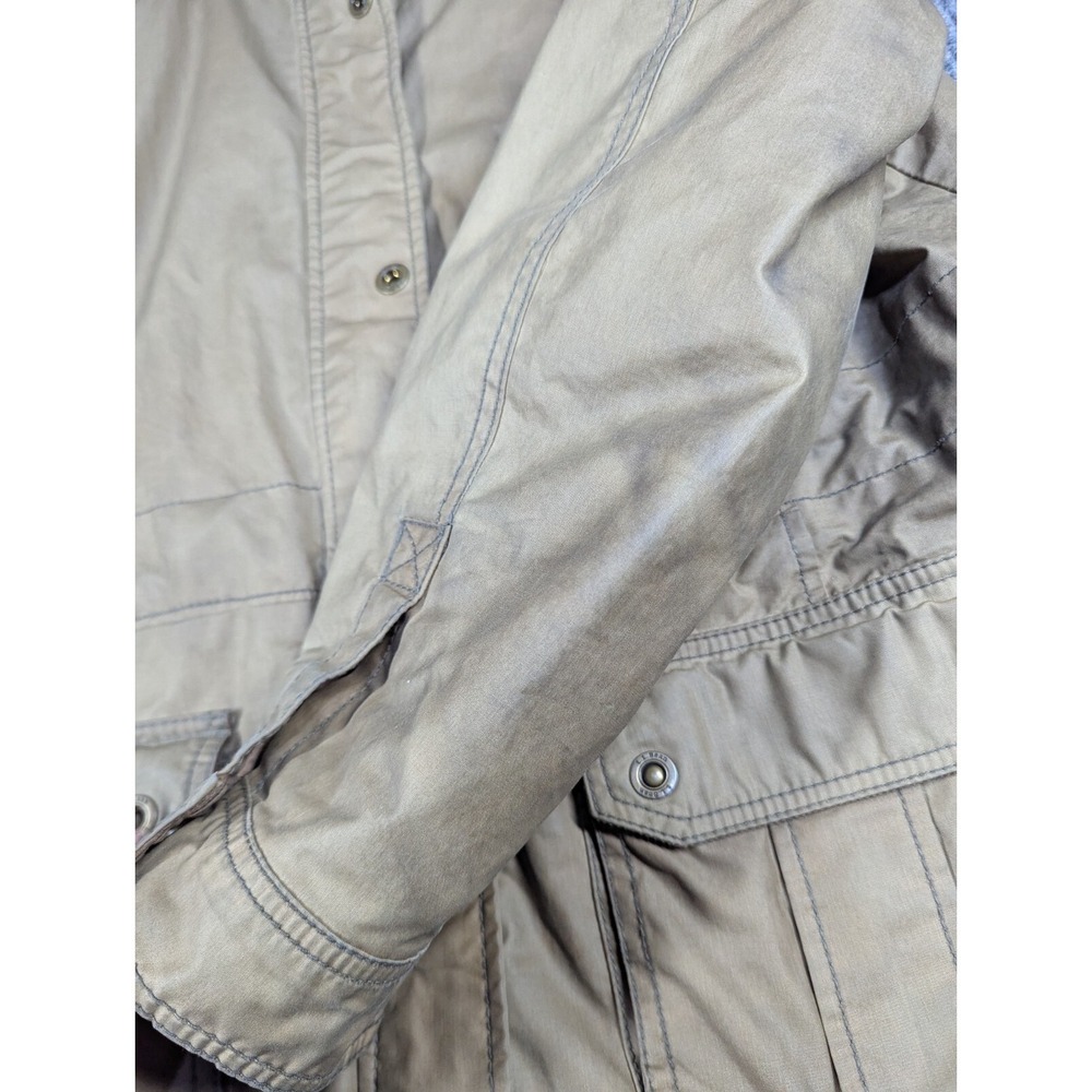 LL Bean x British Millerain Waxed Cotton Field Jacket Women's Size XL Tan Chore - Picture 6 of 8